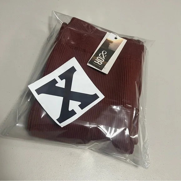 🆕 &OR COLLECTIVE SKIRT 01 Highwaist Ribbed Stretch Organic Cotton Column Skirt - Picture 14 of 14